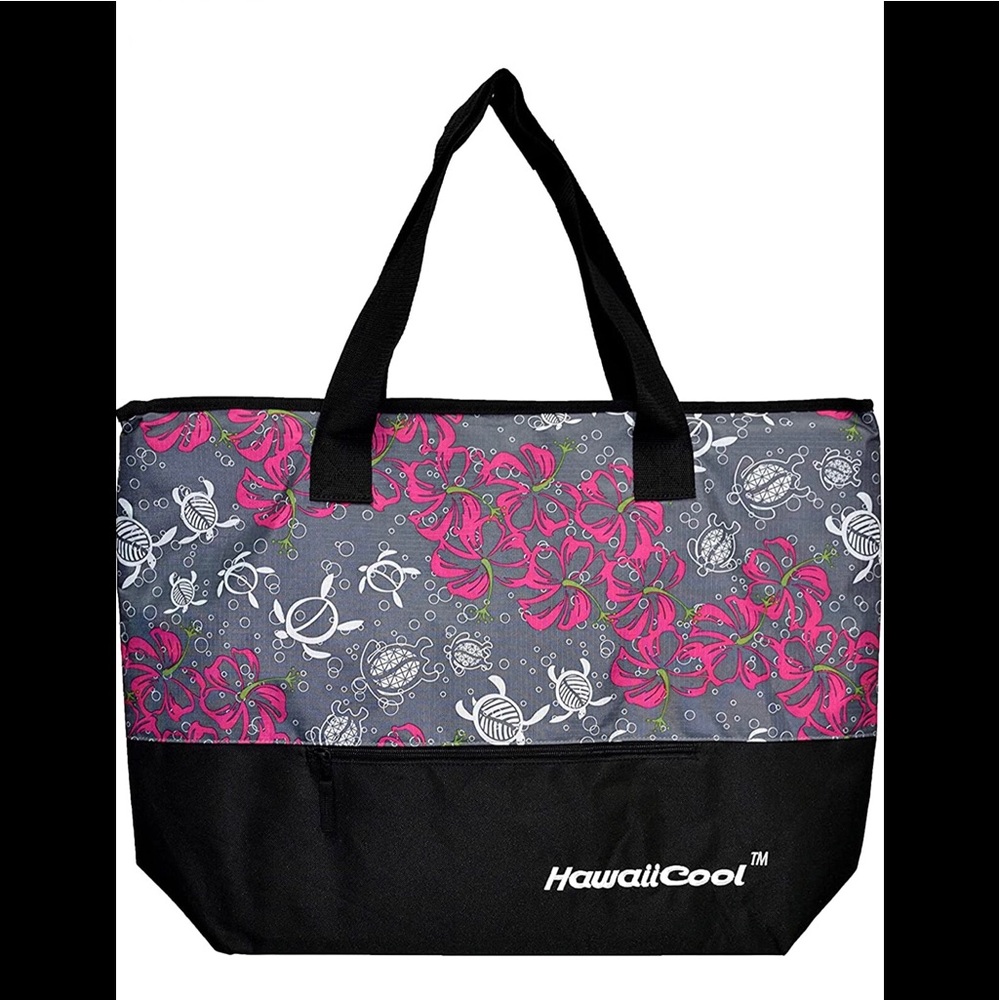 NWT Hawaiian Print Large Insulated Cooler Tote Bag